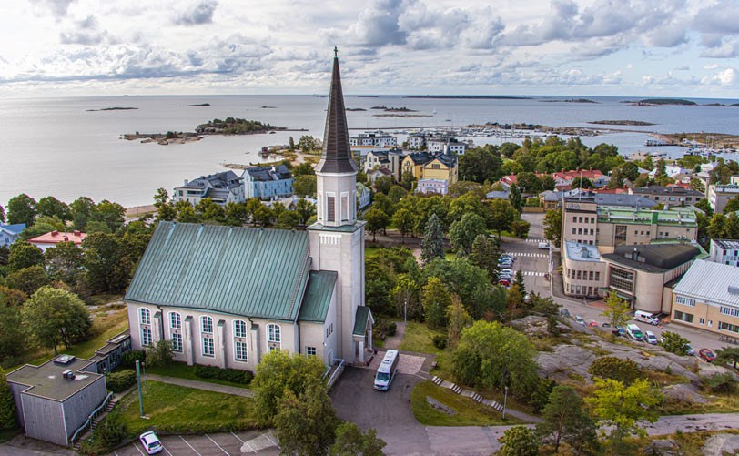 Vy ovanifrn av Hang den gamla hansastaden